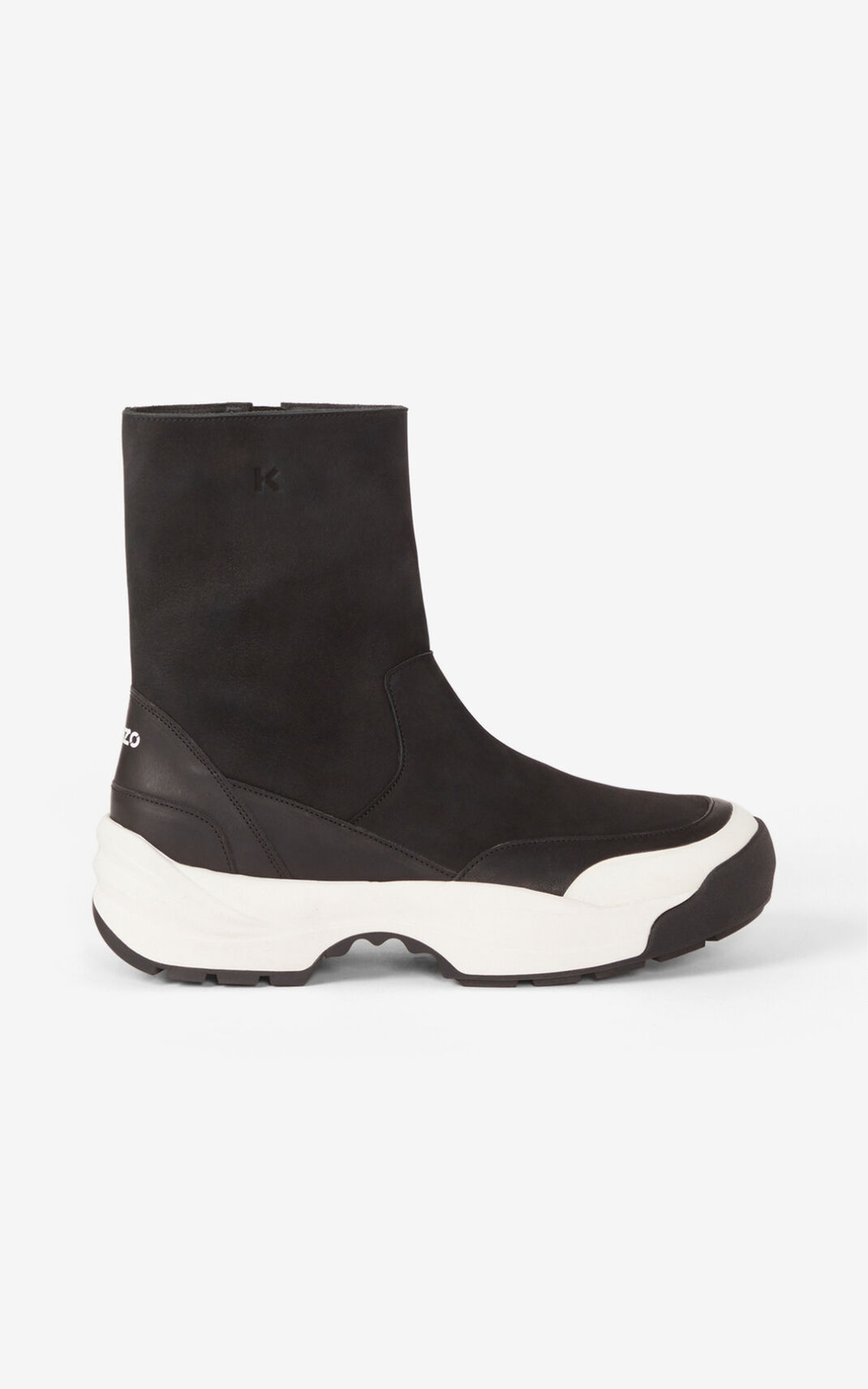 Botas Kenzo Grained Cuero Hombre Negras - SKU.5431439